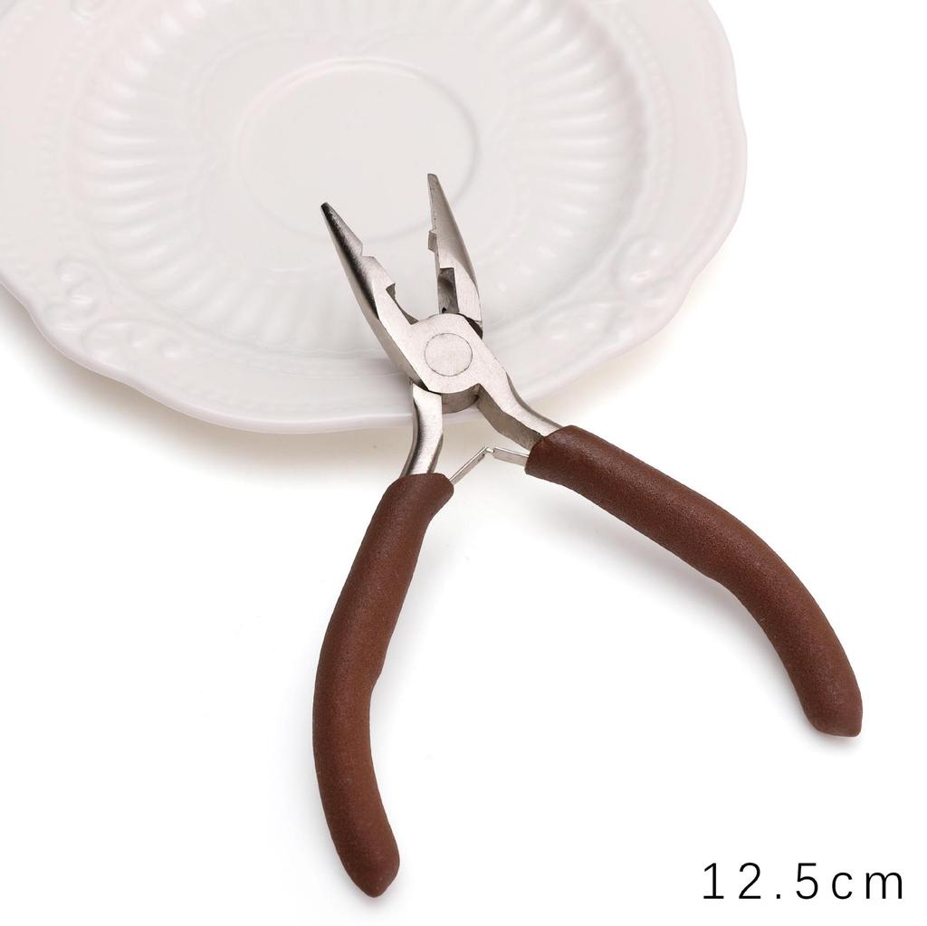 "Handmade Pink Needle-Nose Pliers: Multi-Function Jewelry Tool for Beading and Winding"