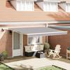 Manual Retractable Awning vidaXL with LED Light 400x300 Cm 3330640