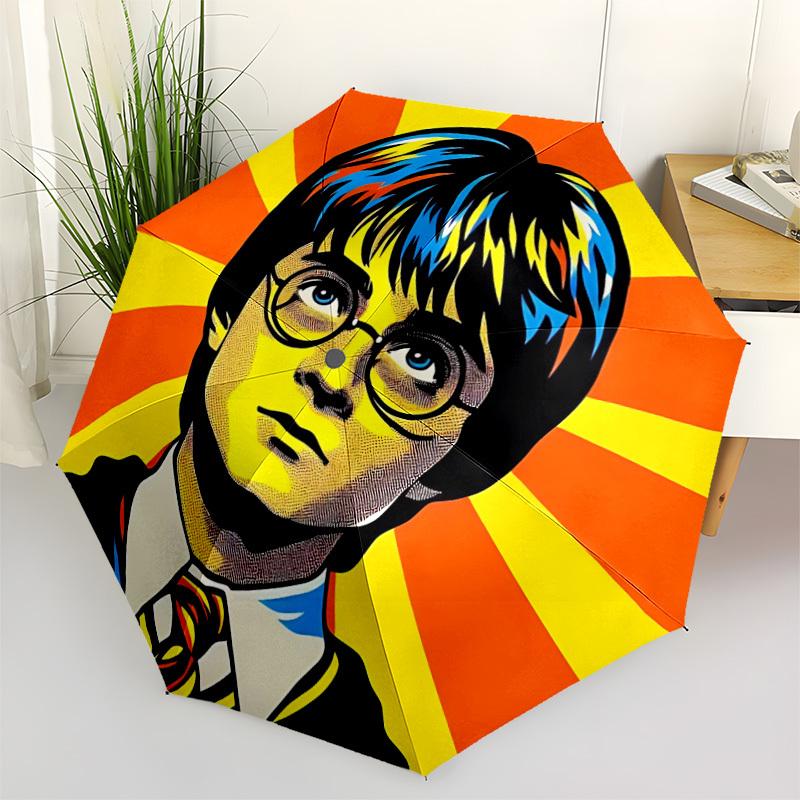 

1pc Harry Potter Automatic Open/Close Umbrella - 8-Rib Stability - All-Season Everyday & Formal Use yy251022051