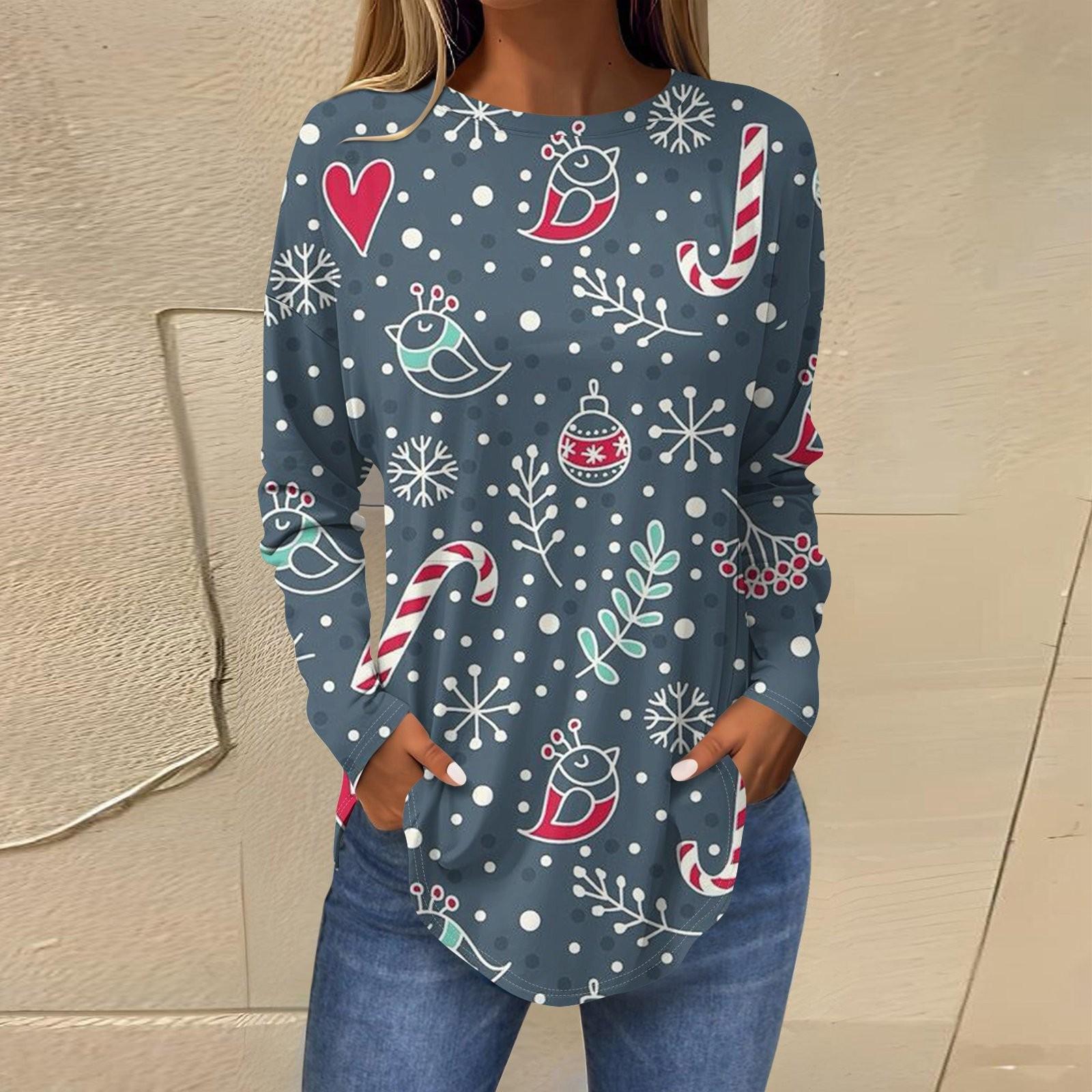 

Женские свободные топы с круглым вырезом и капюшоном с длинными рукавами, повседневные топы, домашние пижамы для отдыха, топы S тёмно-синий