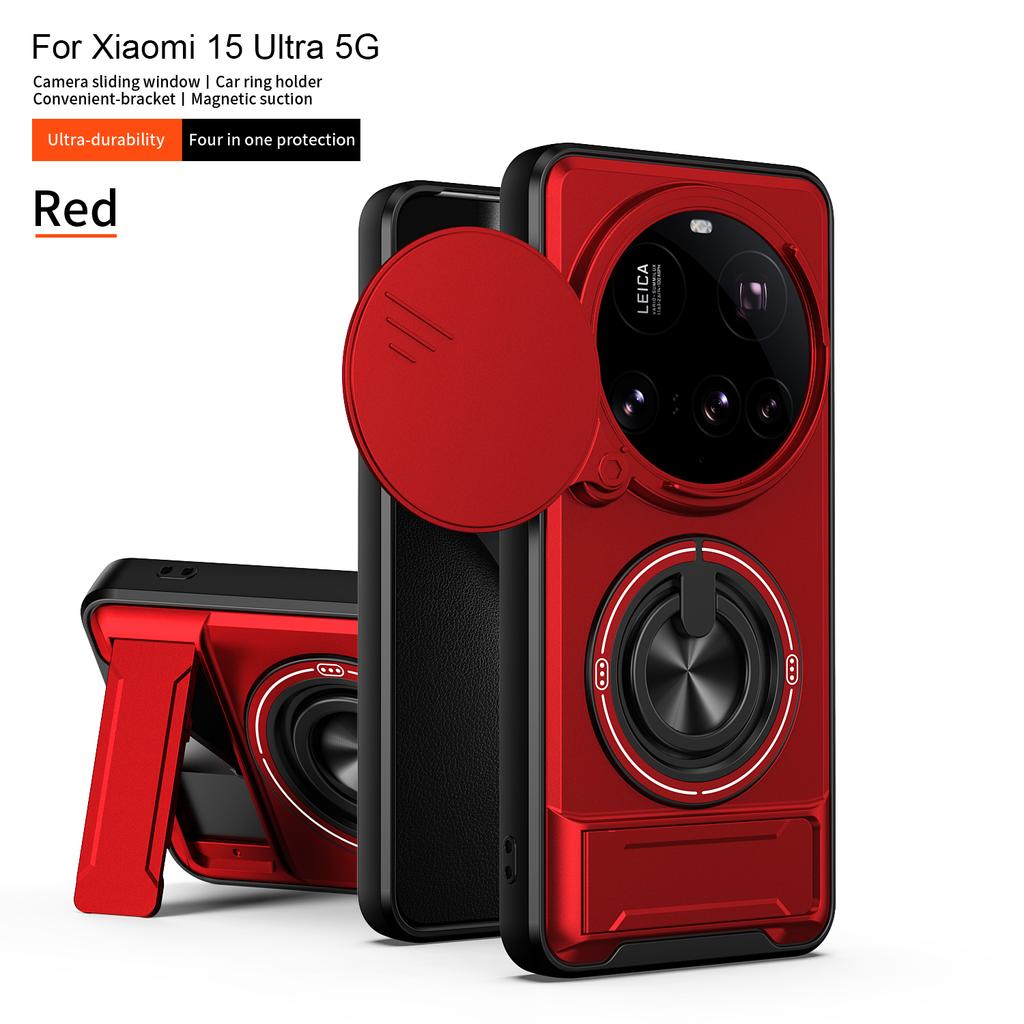 For Xiaomi 15 Ultra Case Xiaomi Mi 15 Ultra Cover Cases Magsafe Magnetic Fold Holder Military Armor Camera Protection Cover