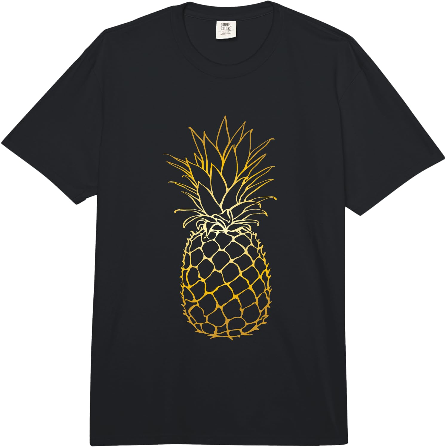 Pineapple Beach Vacation Tropical Fruit Gift Comfort Colors Adult Heavyweight Unisex T-Shirt S