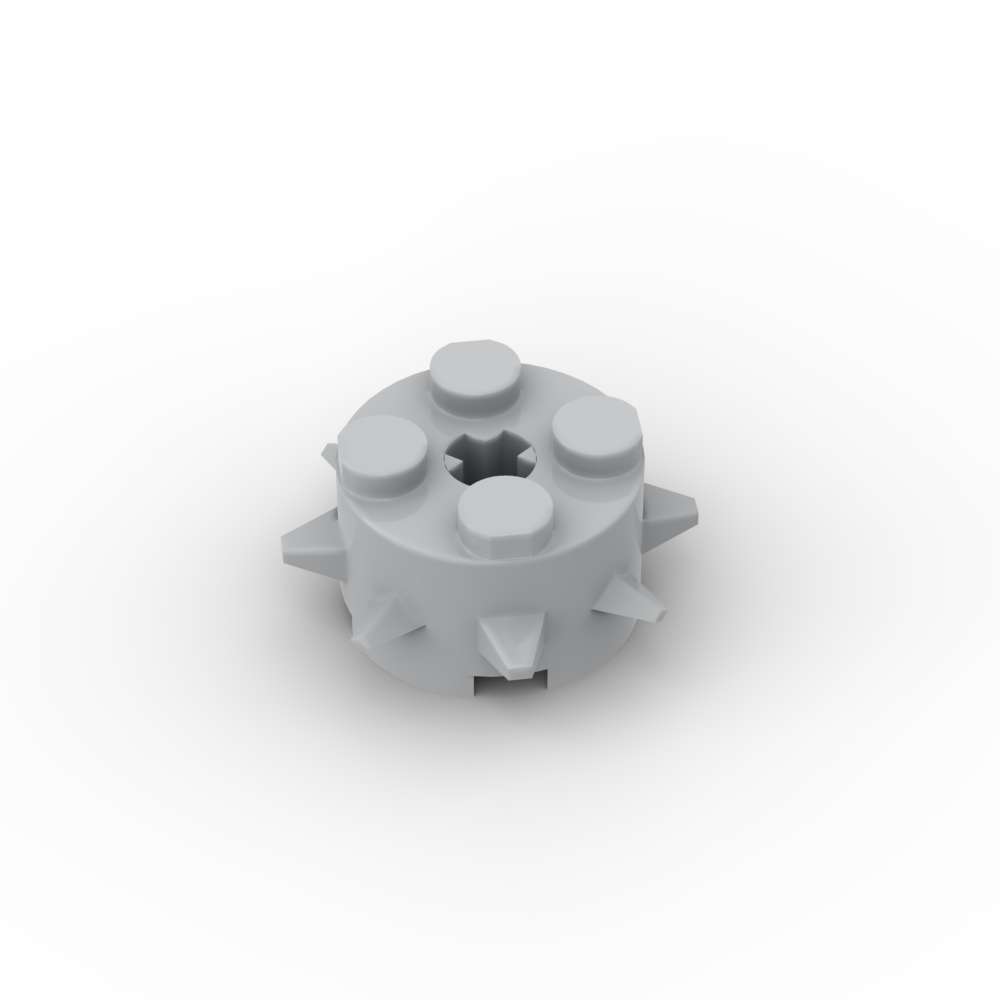 

MY OWN CREATION 10PCS 27266 Round 2x2 Including Spikes Building Blocks Collection Including Axle Hole House Castle Particle Idea Playthings Children