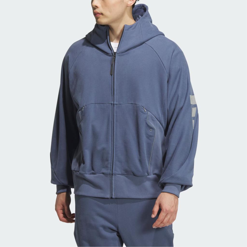 Adidas FW24 FUSTL P Hoodie Comfortable Jacket Men Jackets Ink-Blue JM6153