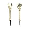 2PC Simulated Hand Bone Skeleton Garden Ghost Hand Bone Yard Ground Insert Halloween Multiple Options Available