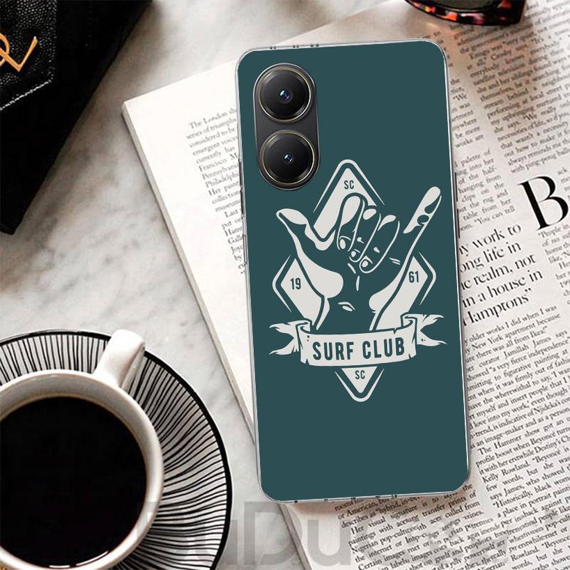 Surf Board Aesthetic Cover For Xiaomi Poco X7 X6 X5 Pro X3 Nfc F7 Ultra Phone Case F6 F5 X4 F4 Gt F3 M6 M5S M4 M3 Print Shell Po
