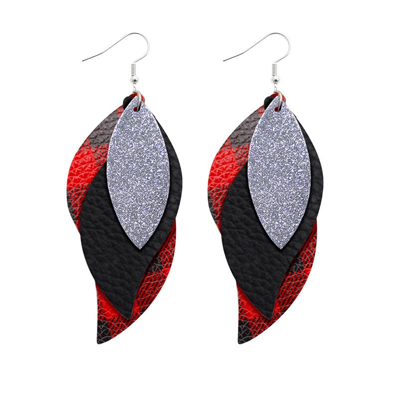 Stylish PU Leather Earrings: Creative Designs & Shapes