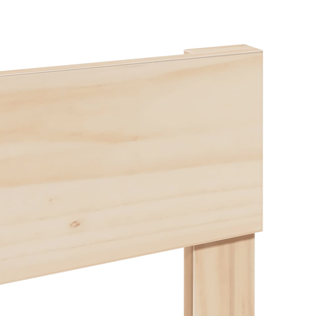 Solid Wood Bed Frame without Mattress 140x190 cm Pine Wood