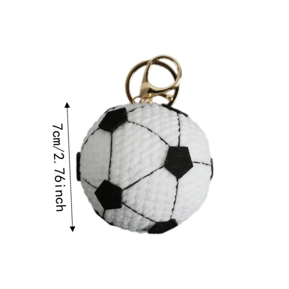 Billiards Rugby Crochet Soccer Keyrings Tennis Baseball Sport Ball Pendant Backpack