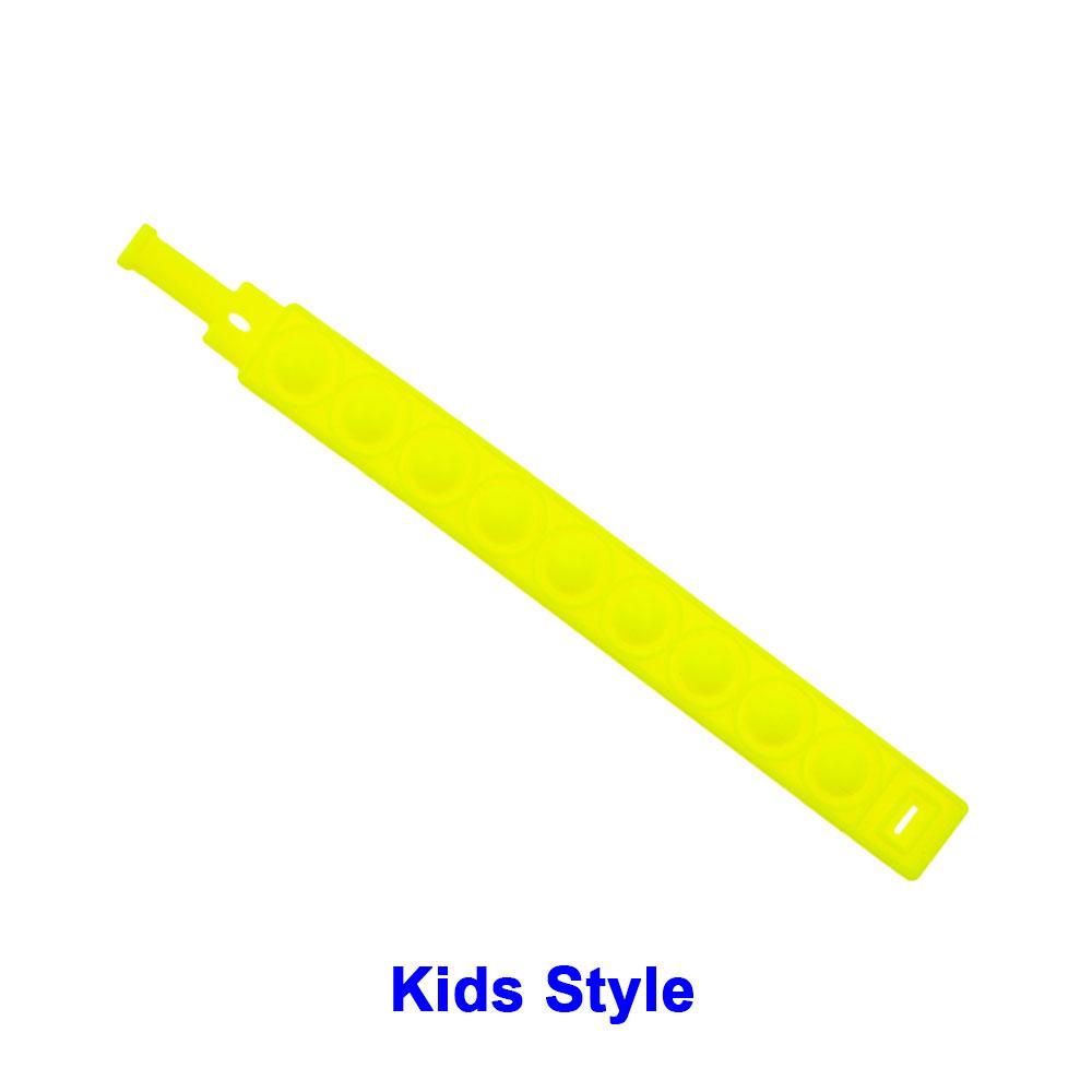 Mondo Silicone 1pz Stili Corti Pops Bolle Braccialetto Decompressione Giocattolo Sollievo Stress Colorato Braccialetto Silicone Adulti Bambini Giocattoli