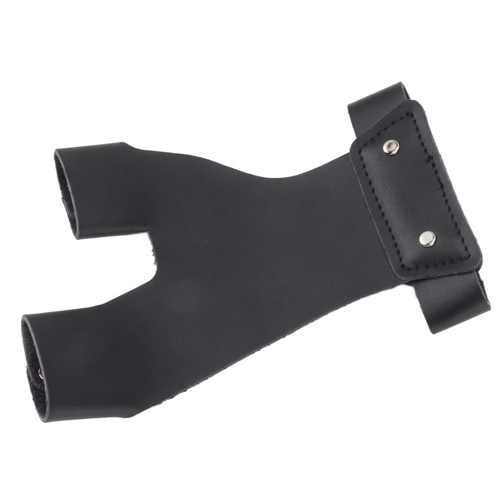Archery Hand Guard Protector Artificial Leather Comfortable   2 Finger Archery Protective Glove for Archers