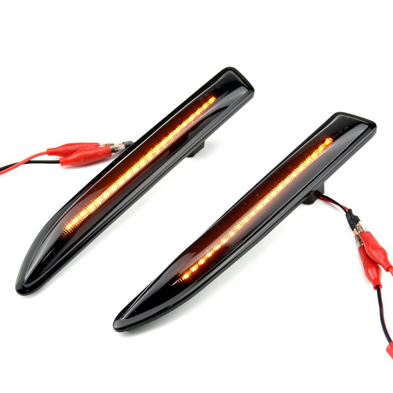 

For Ford Mondeo Mk4 Hatchback Saloon Estate (BA7) 2007-2015 Smoked Dynamic LED Side Marker Light Amber Turn Signal Blinker Lamp