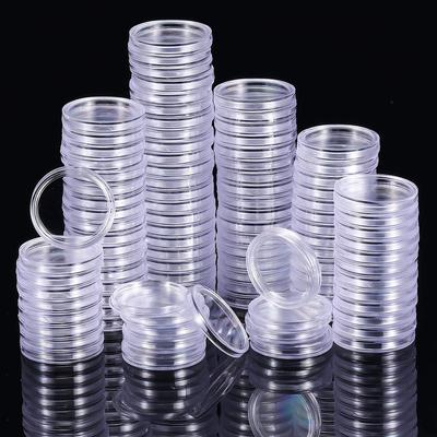200pcs Coin Container Capsules Clear Clear Convenient