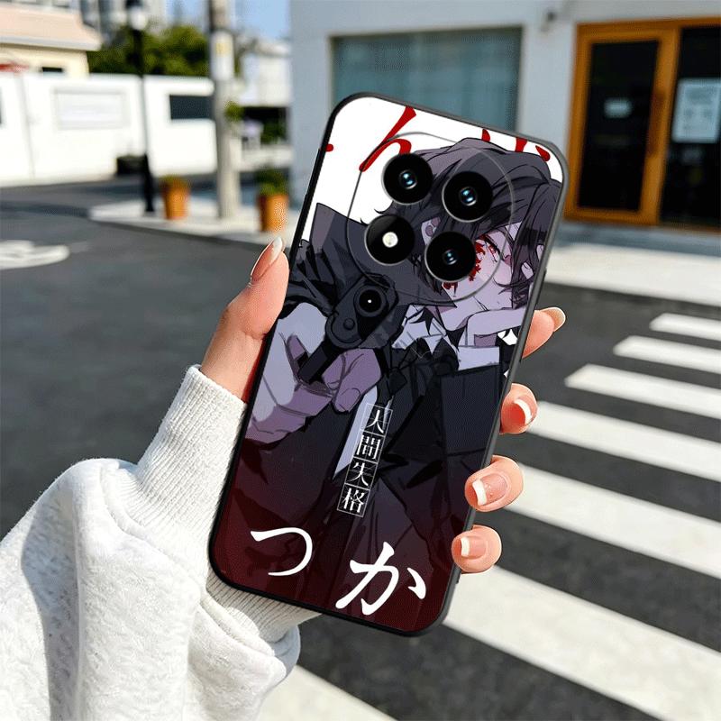 Bungo Stray Dogs Dazai Soft Phone Case for Xiaomi Redmi Note 12 13 14 15 Pro Plus 11 12S 11S 11T 10 4G Black Cover Back Shell