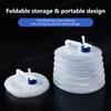 SEAMETAL 5/10/15L Outdoor Collapsible Bucket Foldable Water Bag Survival Water Storage Portable Water Carrier Container Camp