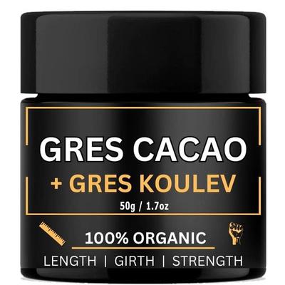 Huile de Cacao Biologique Haïtienne Gres Koulev pour Hommes (50 grammes), Hydratants Huiles Format Normal
