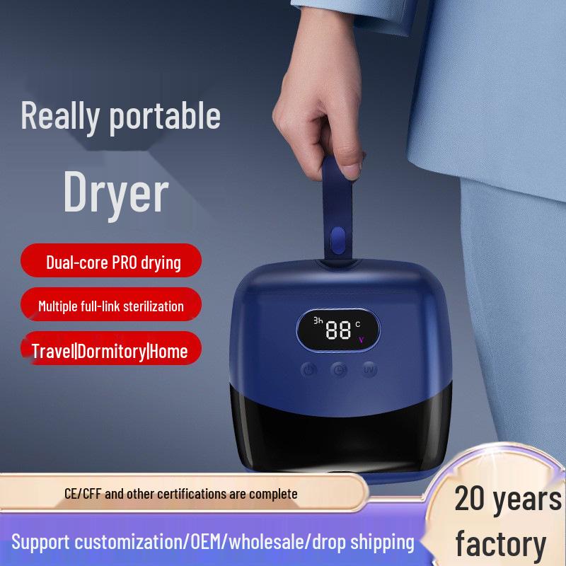 Portable Mini Travel Clothes Dryer - Compact, Foldable & Quick Drying