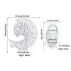 Eid Theme Tealight Holder Molds with Base Moon Shape Candlestick Molds for DIY CraftCandle Holder Tealight Holder
