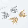 A White Peace Dove-Shaped Metal Brooch—Simple Unique And Cute A White Dove Accessory Badge
