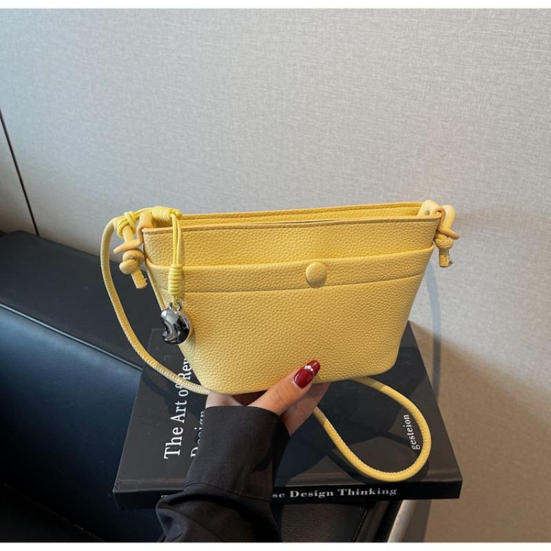 Simple Casual Fashion Sheepskin Boat Messenger Bag Trendy Versatile Handbag Premium Lightweight Shoulder Bag