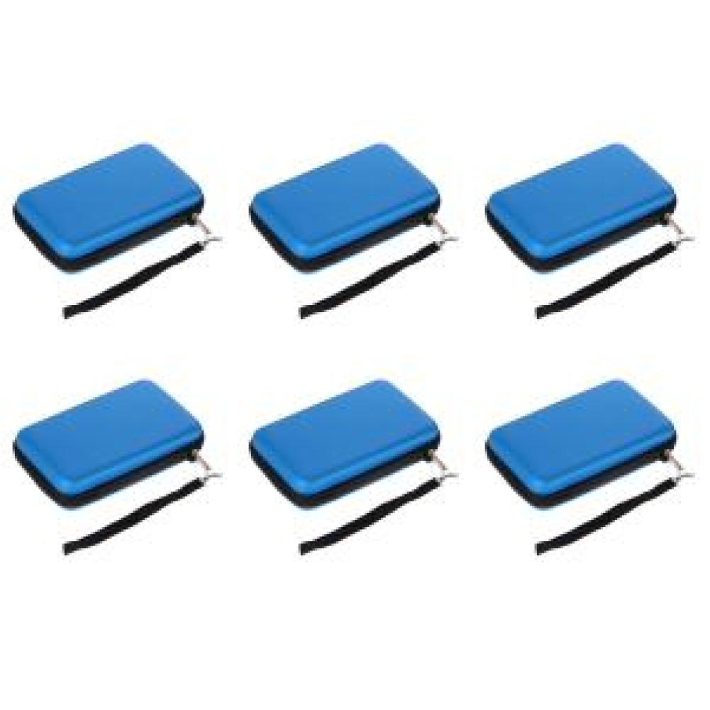 

Синий чехол-сумка из ЭВА-кожи для переноски 3DS XL LL с ремешком