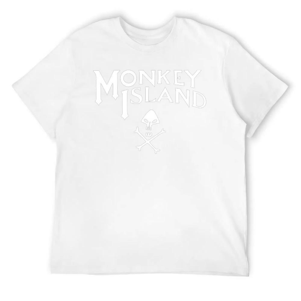 Monkey Island Classic Round Neck T-shirt Motion Tees Unique Funny Joke Fitness USA Size