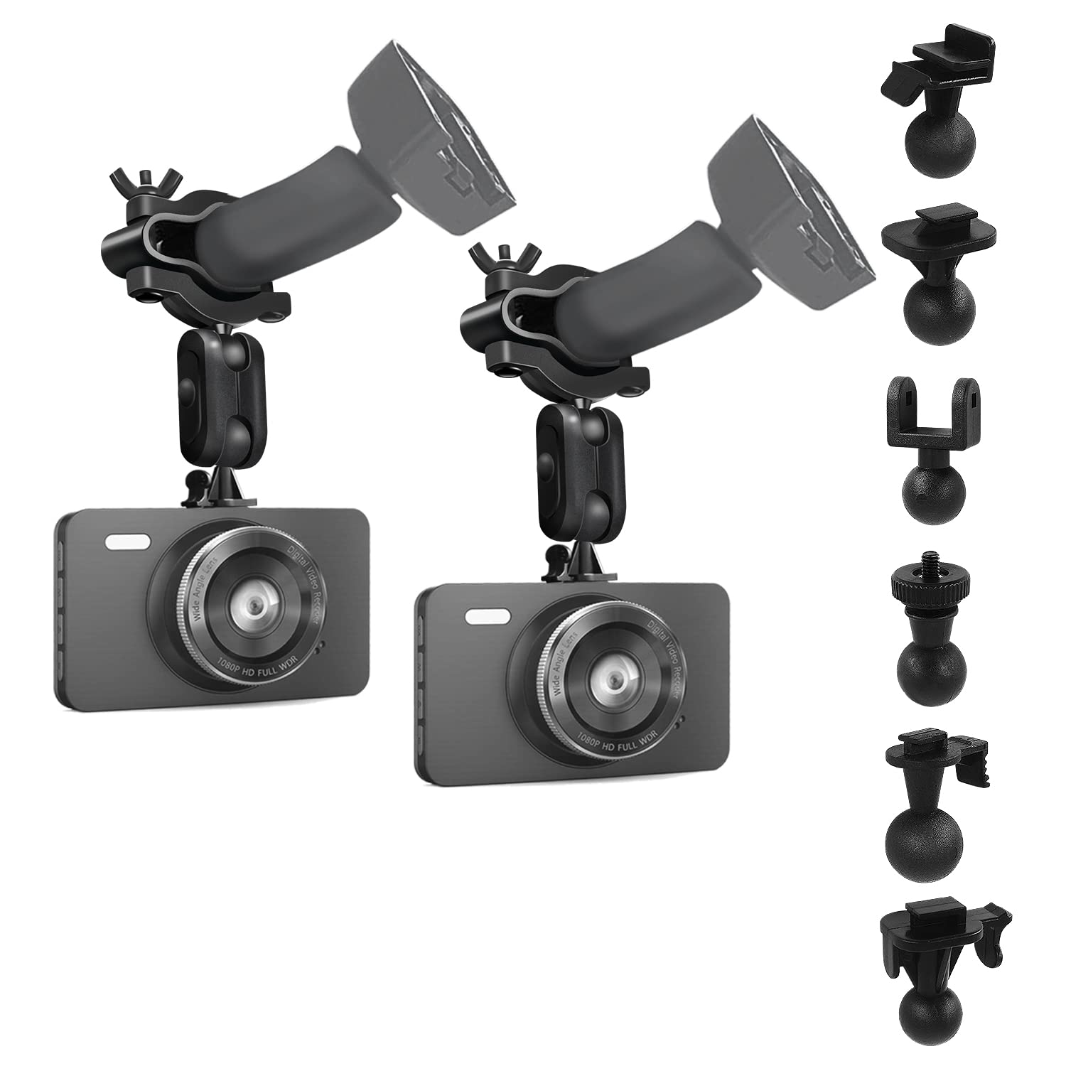 

[Genuine iSportgo S80] Ultimate Dash Cam Mirror Mount, 360 Degree Rotating Rearview Mirror Holder чёрный