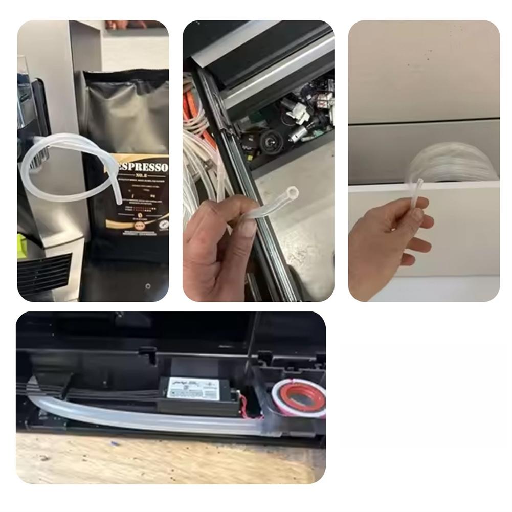 1PC Coffee Machine Silicone Tubing 50M/164FT For Milk Pipes And Hoses 3x6MM High Temp Flexible Coffee Machine Replacement Parts