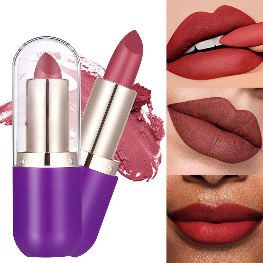 Transfer Tutmaz Mat Bitişli Doğal Görünümlü Su Geçirmez Dudak Rengi Uzun Süre Kalıcı Günlük Dudak Lekenmesi