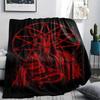 1 Stück Flannelldecke mit Satansymbol-Aufdruck, Hohe Qualität für alle Jahreszeiten, Heimdekoration, Wärme und Komfort, Perfekt für Weihnachtsgeschenke