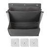 Wall Hanging Shoe Organizer Oxford Cloth Space Saving Multifunctional 2 Tier Hanging Shoe Rack with Adhesive Hooks for