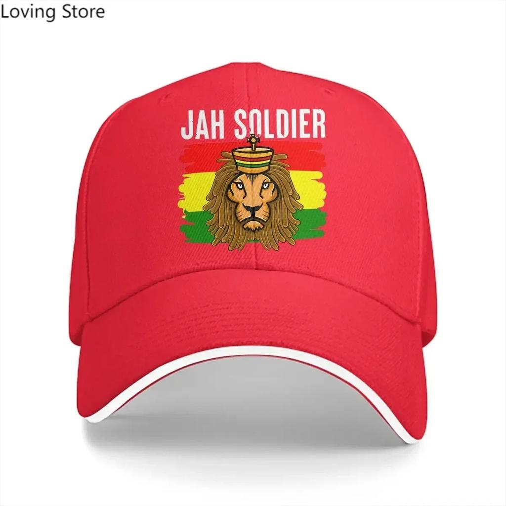 Jah Soldier Reggae Lovers Baseball Cap Unisex Hats Women Visor Protection Snapback Jamaica Lion Caps