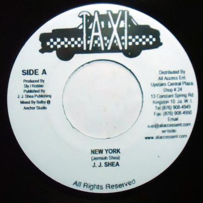 7inch Record J. J. SHEA - New York NONE Taxi Jamaica Reggae, Ska & Dub Used