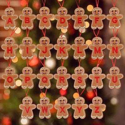 Pingente de Enfeite de Árvore de Natal Homem de Gengibre Transfronteiriço