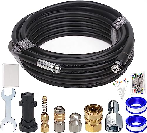 

Richcat Polyvinyl Chloride (PVC) Pipe Cleaning Hose for Kärcher, Reverse Jet Extension High-Pressure Hose, 10m. Easily cleans PVC pipes and drainage t