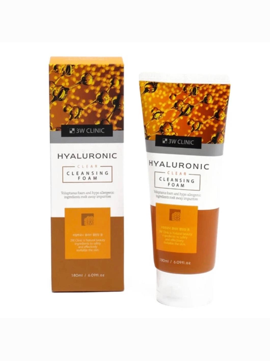 Mousse nettoyante hydratante 3w-clinic Hyaluronic Clear Cleansing Foam 180 ml