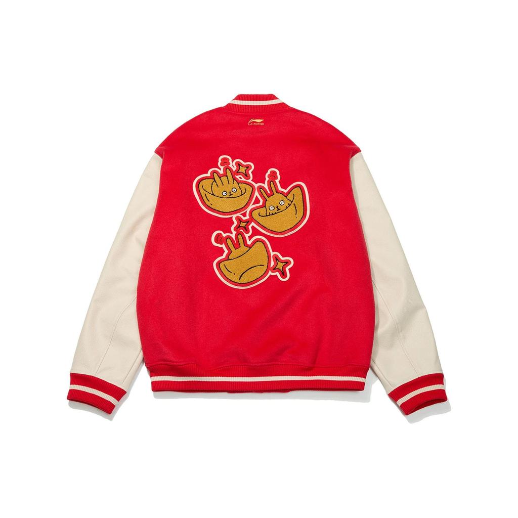 Li Ning Jackets Men's Red Baseball Collar Moderate Other AJMT003-1
