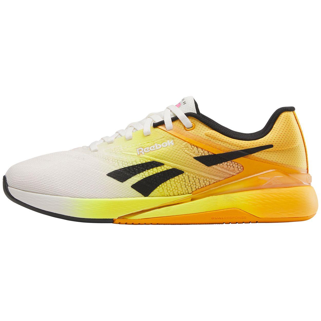 

Reebok Кроссовки унисекс Nano X5 Chalk Black Electric Amber Желтый 100209367 36.5