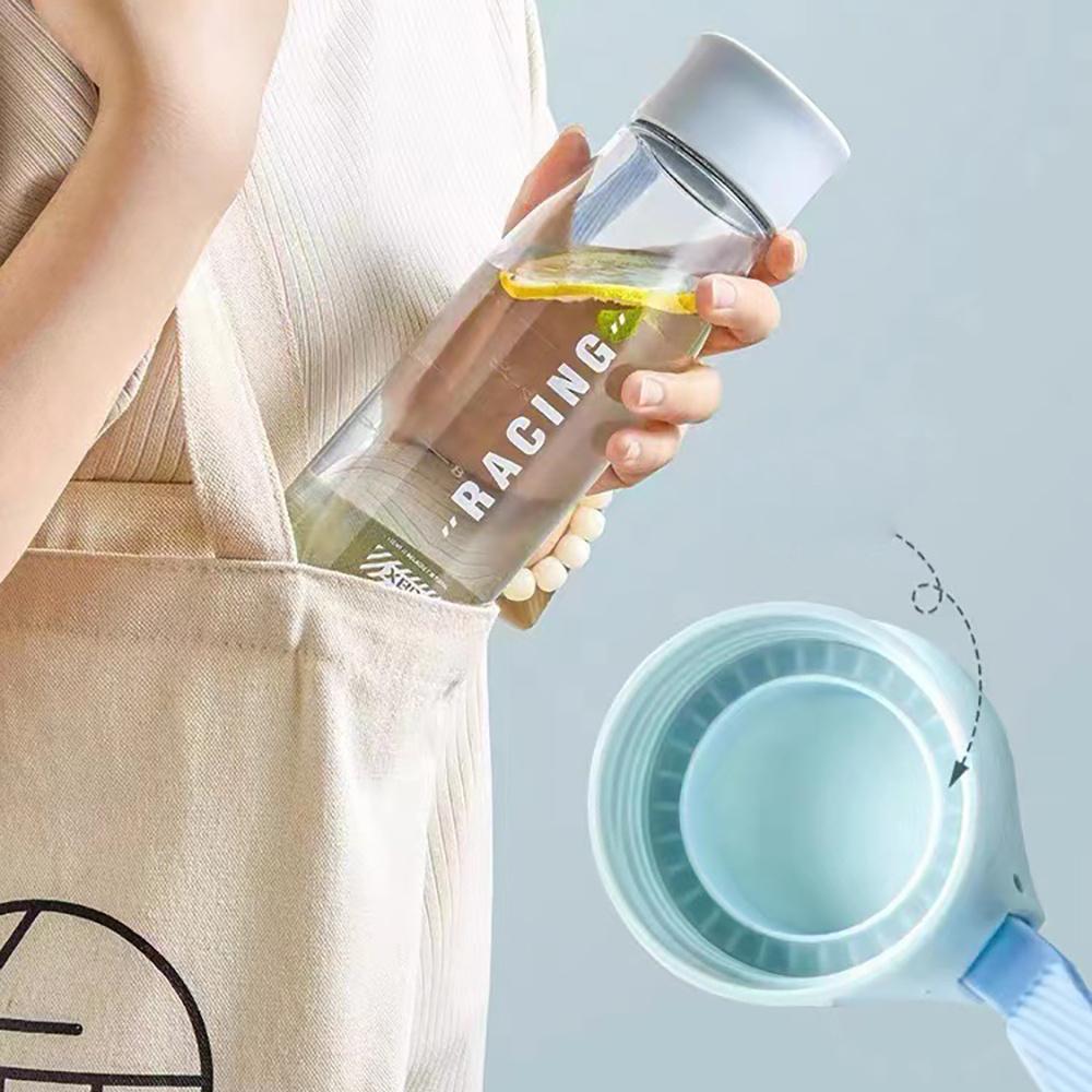 Bærbart tau 550 650 ml Plast Klart Løpesport Vannflaskekopp Student Mann Kvinne Sommer Handy Cup BPA-fri