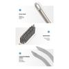 Multiuse Stiff Bristle Bathroom Brush With BuiltIn Hair Remover For Tight Space Corners Floor Efficient Cleaning 2Pcs