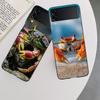 Unique Animal Crab Phone Case For Samsung Z Flip 7 6 5G Galaxy Z Flip 5 4 3 Black Hard Cell Cover Luxury PC Shell Coque