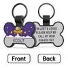 Custom Silicone Pet ID Tag Personalized Cute Bone Shape Dog Tag with Name & Phone Number Anti-Lost Collar Pendant for Dogs Cats