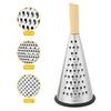 4-Sided Box Cheese Grater Stainless Steel Potato Carrot Shredder Multi-Function Kitchen Tool for Julienne Slicing Zesting