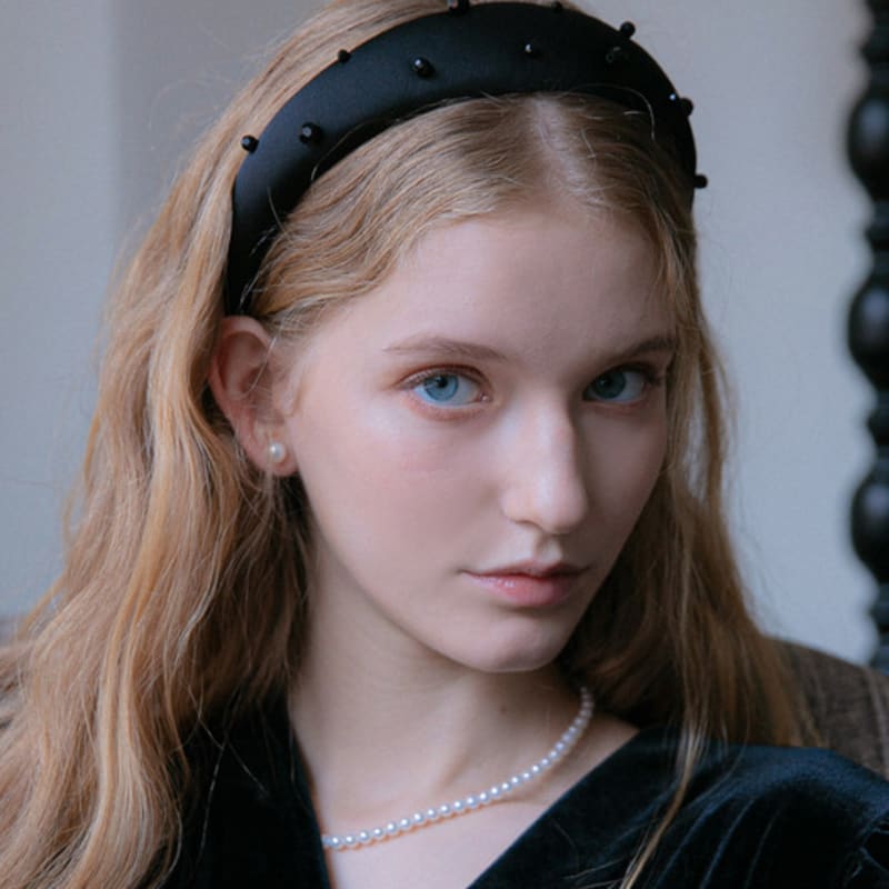 Jean Paul Clarisse Volume Black Crystal Point Hairband LFHB0724