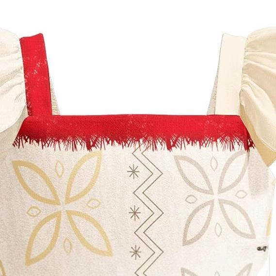 Moana Inspired Girls Fringed Beach Performance Dress