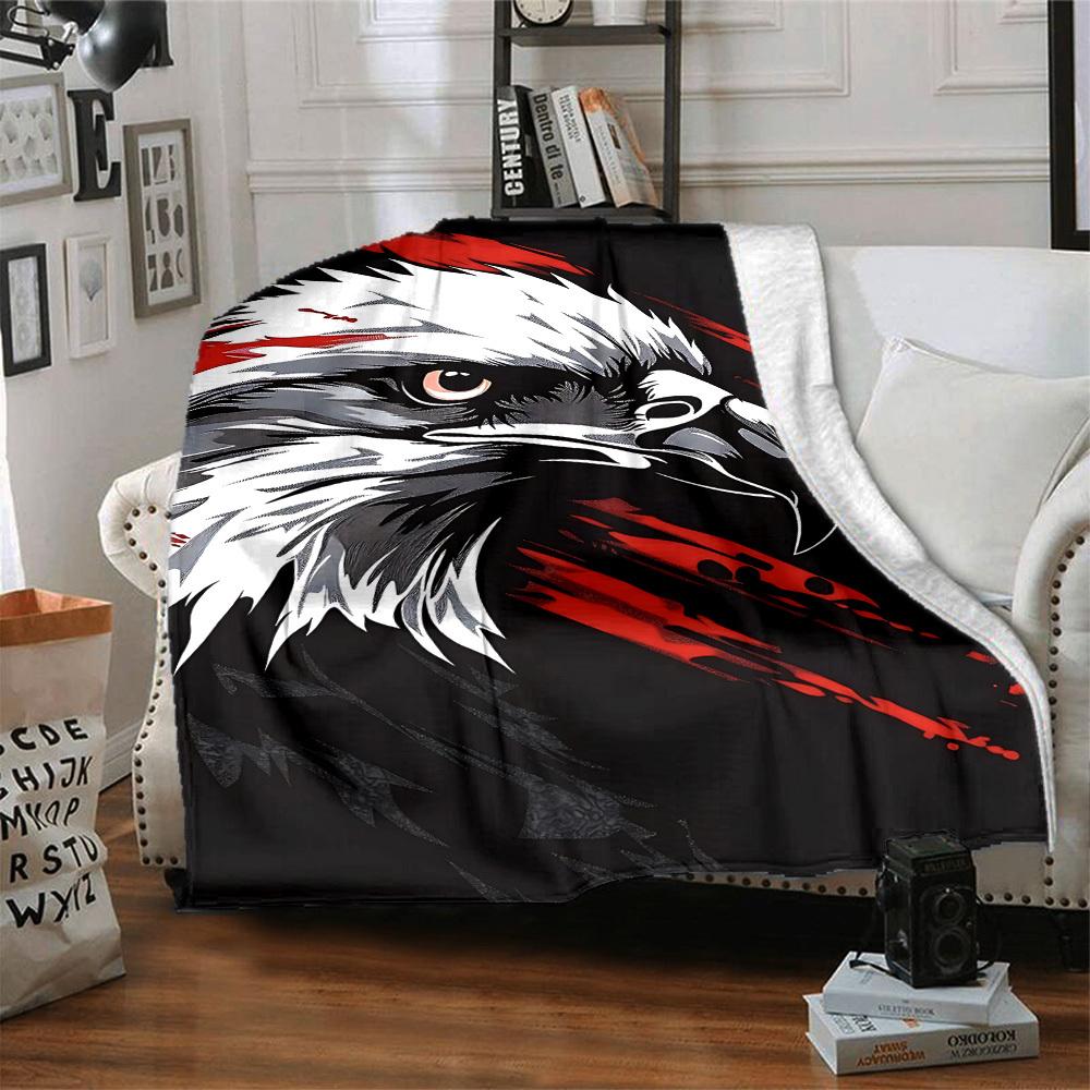 1 Stück Adlerkopf Decke Leichte Decke Überwurfdecke Für Sofa, Bett, Reisen, Camping, Wohnzimmer, Büro, Couch, Stuhl yy251010081