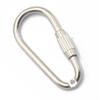 6 Pcs Steel Screw Locking Carabiner Key Ring Clasp