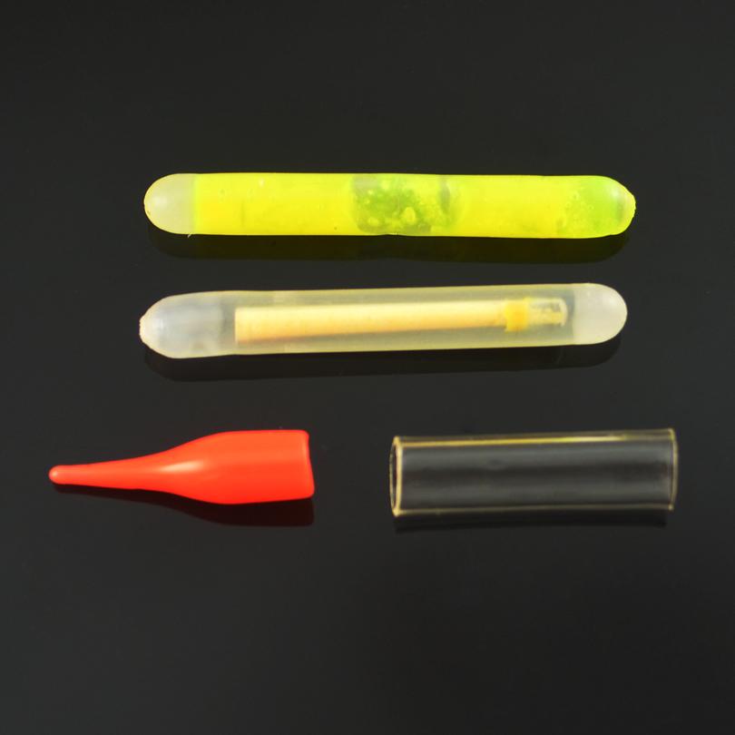 MNFT 24PCS 4.5*37mm Fishing Night Fluorescent Lightstick Light Night Float Rod Light For 24hours High Quality Fishing Tackle