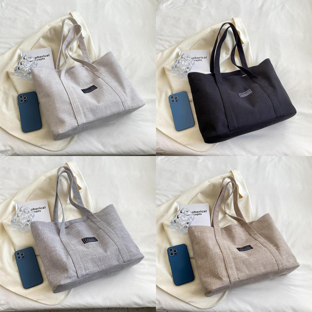 Canvas Tote Bag For Women With Zipper Closure And Internal Pockets For Casual Outings