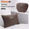 Geely Car Headrest Lumbar & Neck Pillow for Gray Logo Models: Xingyue, Binyue, Emgrand, Borui, Geometry ICON.